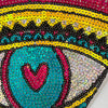 Heart-shaped sequence applique