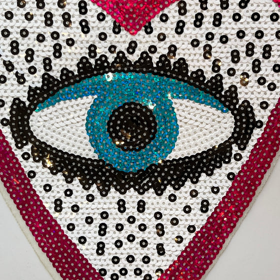 The Eye that sees all sequence applique