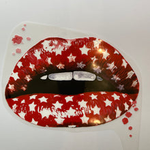  Red Lips of Star print iron on