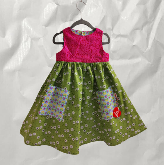 Molli Frock Green, Pink and blue Combo no1 - limited edition