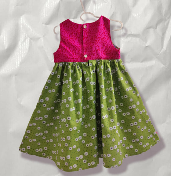 Molli Frock Green, Pink and blue Combo no1 - limited edition