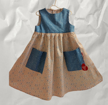  Molli Frock Blue and Redish combo no12 - limited edition